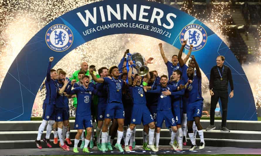 Champions League final, 2021, Chelsea beat Manchester City 1-0 to lift their second trophy