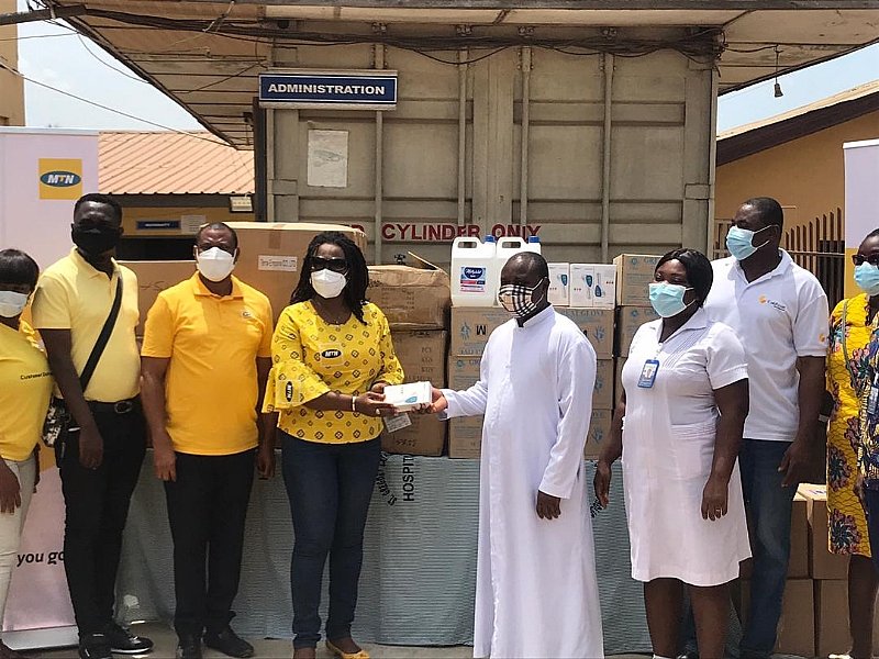 MTN Foundation donates PPEs to St. Gregory Catholic Hospital