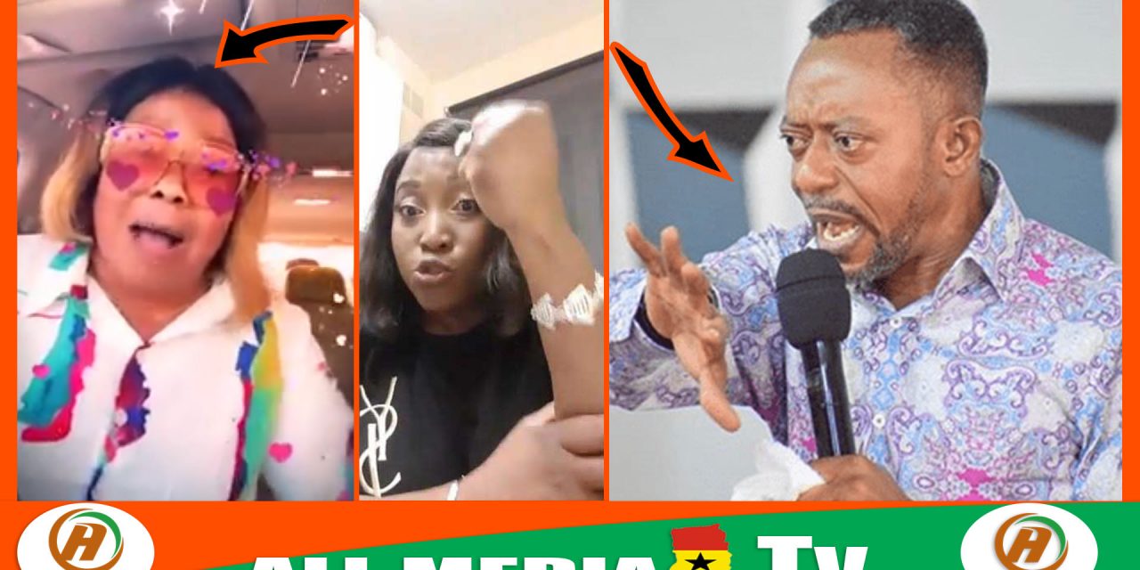 VIDEO:Nana Agradaa desend heavi!y on Rev Owusu Bempah and Maame Ngege