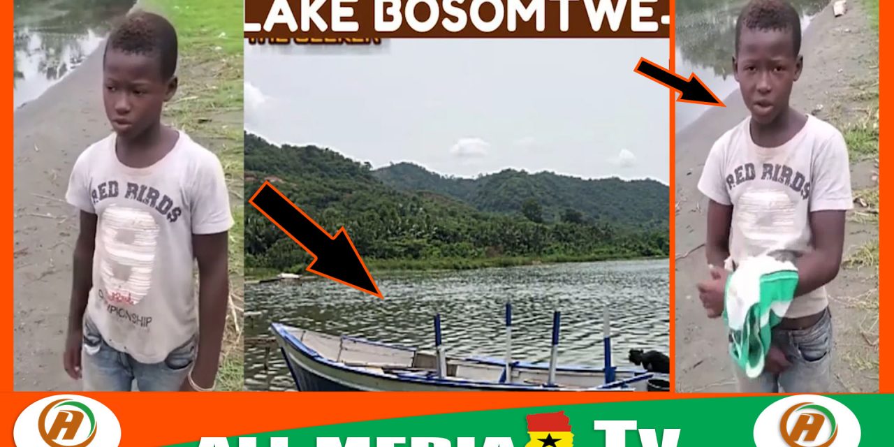 video:12 year old kid gave the history behind lake bosomtwe