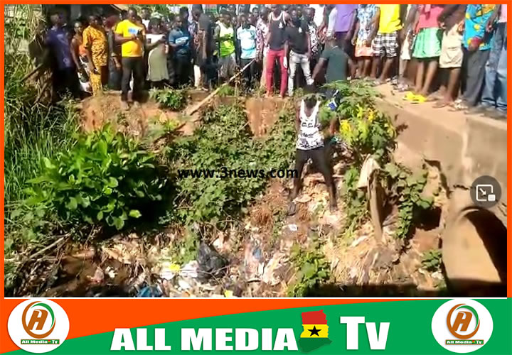 a man’s body found in open drain at Manya Krobo