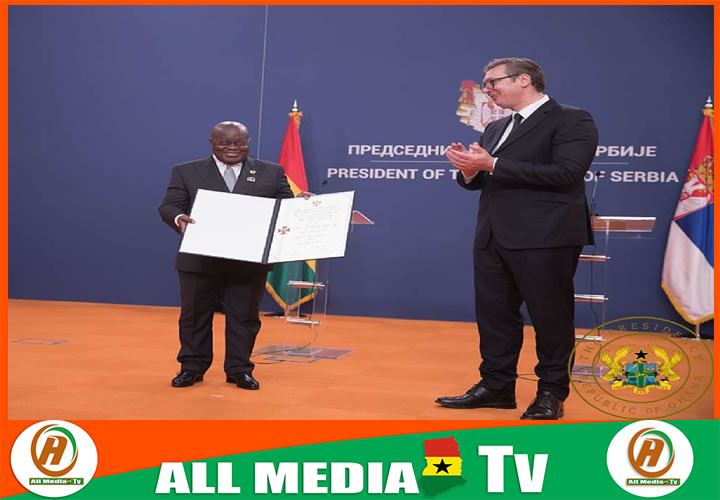 Akufo-Addo Receives Serbia’s Highest National Award