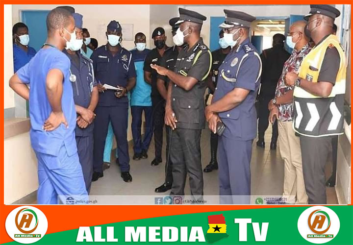 IGP lands in Tamale to visit officers involved in accident