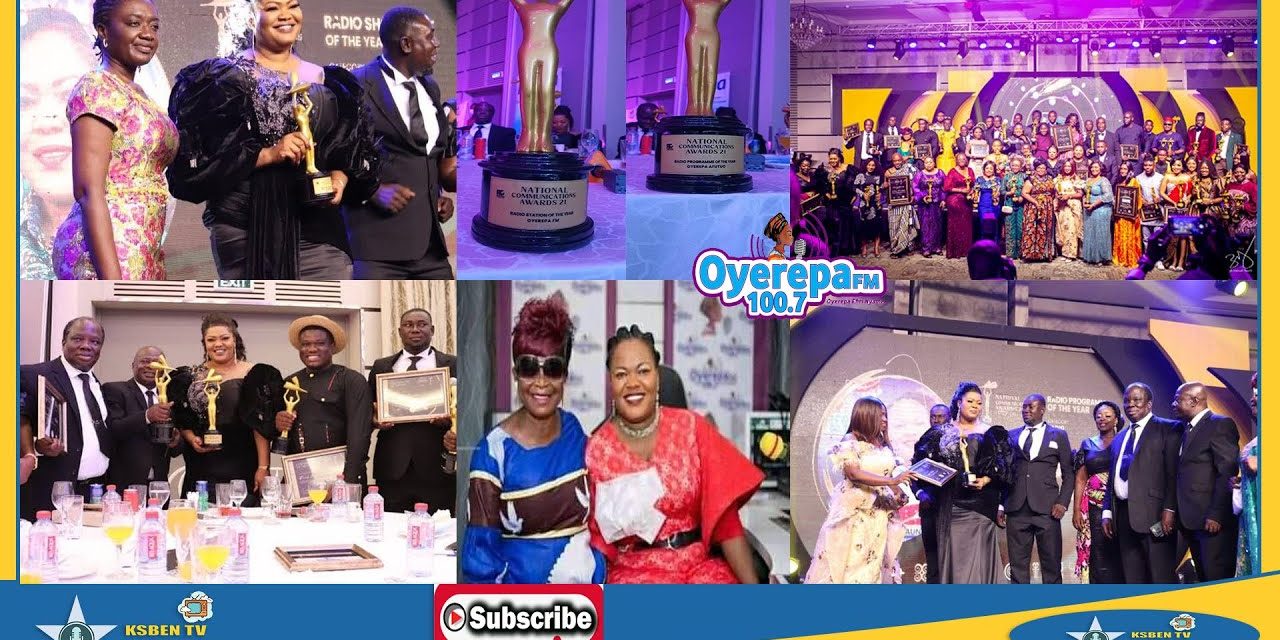 Auntie Naa of Oyerepa FM received the most awards at the National Communication Awards 21