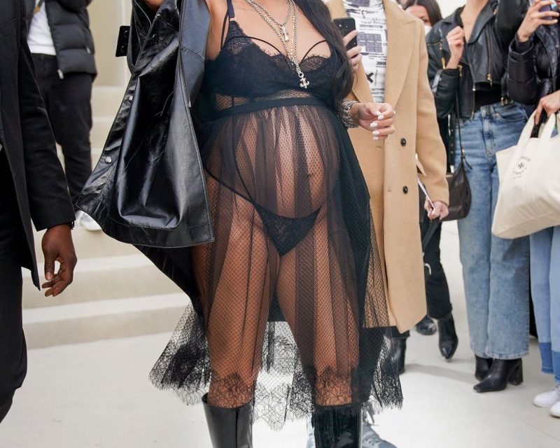 Rihanna wears her sexiest pregnancy style yet to Paris Fashion Week