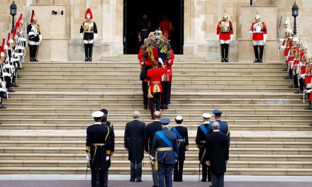 Queen Elizabeth’s coffin lowered into vault ahead of private burial