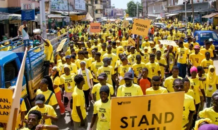 Election 2024: Alan paints Accra yellow as the crowd marches through the capital with him